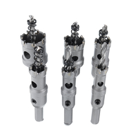 Drillpro 6Pcs TCT Carbure Trou Scie Trépan Ensemble Pour Acier Inoxydable Métal
