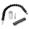 Drillpro 7-19mm clé à douille manuelle avec embouts de tournevis embout de tournevis dextension darbre flexibl