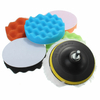 Drillpro 7 pièces 3/5/6/7 pouces éponge polissage cire polissage tampons Kit pour polisseuse de voiture