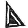 Drillpro 7 pouces / 12 pouces règle de mesure triangulaire en alliage daluminium métrique / triangle impérial rappo