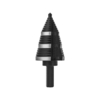 Drillpro 7/8 à 1-3 / 8 pouces 6542 Foret étagé recouvert de titane Forage plus rapide Foret professionnel pour mèche en