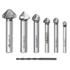 Drillpro 7pcs 5-10mm foret fraisé outil de travail du bois en métal fraisé