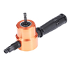 Drillpro 7Pcs Mise à niveau 360 Degrés YT-160AS Double Tête Grignoteuse De Tôle Grignoteuse Drill Attachement Avec Step