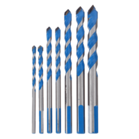 Drillpro 7Pcs Multi-usage Carbure Tip Forets Set 4-12mm Multi Construction Trou Scie Cutter pour Béton Maçonnerie Cérami