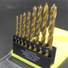 Drillpro 8 Pcs 3-10mm Titane Placage Brad Point Forets Set Bois Forets À Forets Travail Du Bois