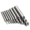 Drillpro 8 pièces 2-12mm 4 flûte fraise en bout HSS tige droite fraise CNC outil