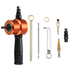 Drillpro 8 pièces double tête coupe tôle grignoteuse perceuse outil de coupe en métal