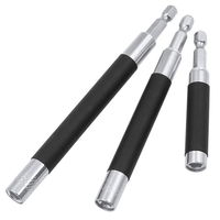 Drillpro 80mm 120mm 140mm Tournevis télescopique Tige de rallonge Adaptateur de connexion Adaptateur hexagonal à visser