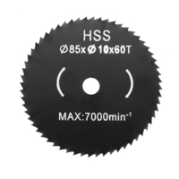 Drillpro 85x10mm 60 dents scie circulaire lame de bois disque de coupe