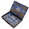 Drillpro 86Pcs Alliage Dur Placage Titane SAE Tap And Die Set Combinaison doutils métriques Kit