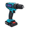 Drillpro 88VF Perceuse à percussion électrique sans fil Li-ion Batterie Embout de tournevis rechargeable à 25 + 3 couple