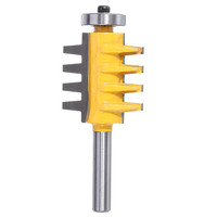 Drillpro 8mm Shank Rail Réversible Doigt Joint Glue Routeur Bit Cône Tenon Boiserie Bois Coupe