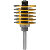 Drillpro 8mm tige 12mm tige 2 dents réglable doigt Joint routeur Bit Tenon Cutter de qualité industrielle pour outil en