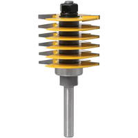 Drillpro 8mm tige 12mm tige 2 dents réglable doigt Joint routeur Bit Tenon Cutter de qualité industrielle pour outil en
