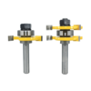 Drillpro 8mm tige langue et rainures assemblage des joints toupie ensemble 3/4 pouce Stock outil de coupe de bois T fent