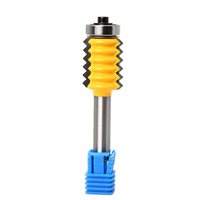 Drillpro 8mm tige multi-dents toupie tenon peu surélevé panneau V Joint colle moulin outils pour bois Tenon menuiserie f