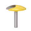 Drillpro 8mm tige petit bol toupie 1-1 / 2 pouces rayon 1-3 / 4 pouces large porte couteau coupe-bois RCT