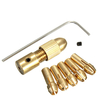 Drillpro 8pcs 0.5-3mm Petit Foret Électrique Collet Micro Twist Drill Chuck Set avec clé Allen