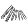 Drillpro 8pcs 2-12mm 4 cannelures en carbure fraise en acier au tungstène