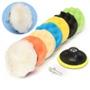 Drillpro 8pcs 4inch éponge polissage épilation tampon kit brochette à polir composé foret