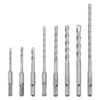 Drillpro 8Pcs 5-12mm Pointe de carbure électrique Hammer Forets pour maçonnerie SDS Plus Shank