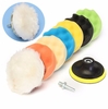 Drillpro 8Pcs 7 Inch Sponge Polishing / Buffing Pad Kit For Car Polisher
