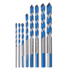 Drillpro 8Pcs Ensemble de forets à pointe de carbure multi-usages Multi Construction Scie à trous pour béton Maçonnerie