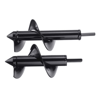 Drillpro 8x18 / 8x22cm Jardin Auger Petite Terre Planteur Foret Post Trou Trou Digger Terre Plantation Auger Foret Pour