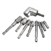 Drillpro 9 pièces adaptateur de barre dextension de tournevis 1/4 pouce embout de tournevis à tige avec tournevis d