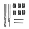 Drillpro 9 pièces séparateur de panneau de dissolvant de poinçon de coupeur de soudure par points pour la perceuse élect