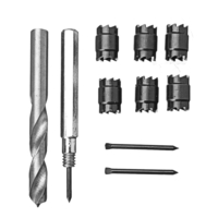 Drillpro 9 pièces séparateur de panneau de dissolvant de poinçon de coupeur de soudure par points pour la perceuse élect