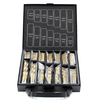Drillpro 99Pcs Titanium Enduit Foret Twist Set 1.5mm-10mm Foret Acier Haute Vitesse avec Boîte pour Bois Métal