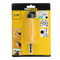 Drillpro Adaptateur de tournevis à cliquet réversible de foret électrique à angle de 90 degrés