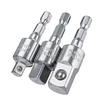 Drillpro Adaptateur universel à tête carrée rotative à 360 degrés,  bielle à manchon 1/4 3/8 1/2 pouces