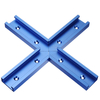 Drillpro Alliage daluminium T-slot T-track Connecteur Mitre Track Jig Fixture Slot Connector 30x12.8mm Pour Table S