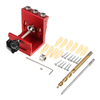 Drillpro Aluninum Alloy 3 Pocket Hole Syestem Pocket Hole Jig Drill Locator Drill Locator with Drill Screwdriver Set and