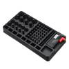 Drillpro Batterie Mallette de rangement Batterie Support de rangement pour organisateur avec testeur Batterie Testeur de