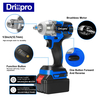 Drillpro Blue Impact Wrench Brushless Cordless Electric Clé Power Tool 320N.M Torque without Batterie