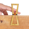 Drillpro Brass Planificateur de lignes en queue d’aronde pour le travail du bois Modèles croisés Outil de dessin de lign