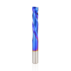 Drillpro carbure 2 cannelures vers le bas fraise 5mm tige bleu Nano revêtement CNC routeur peu 2 cannelures en bout