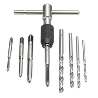 Drillpro Clé à Taraude à Cliquet en T avec M3-M6 Robinets et Perceuses
