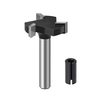 Drillpro CNC Spoilboard Surfacing Router Bits 1/4 pouce Tige 1 pouce Diamètre de Coupe Dalle Aplatissement Routeur Bit R