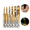 Drillpro DB-C5 HSS 6542 M3-M10 Mèche à tarauder à ébarbage métrique