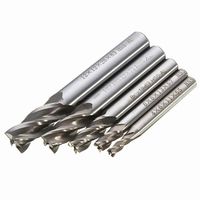 Drillpro DB-M2 5pcs 4/6/8/10/12mm 4 Fraise Cutter HSS Trépan Droit de Forage