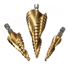 Drillpro DB-S1 3pcs HSS Broche à Rainurer en Spirale Bit 4-12 / 4-20 / 4-32