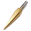 Drillpro DB-S4 HSS foret de pagode en titane / perceuse à échelle 1/4 & 3/8 & 1/2 pouce foret à queue ronde