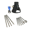 Drillpro drill sculpture 4pcs localisateurs 3mm forets et 6pcs bois ébarbures de fraisage pour outils rotatifs