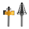 Drillpro Embout de poinçonnage de profondeur 1/8 1/4 5/16 3/8 7/16 1/2 po avec embout de routeur interchangeable
