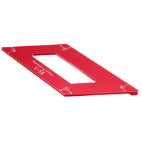 Drillpro ES-3 alliage daluminium règle de langle de marquage à 45 degrés règle parallèle avec outil de traçage