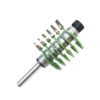 Drillpro Green 8mm Shank 2 Dents Réglable Finger Joint Routeur Bit Tenon Cutter De Qualité Industrielle pour Outil En Bo